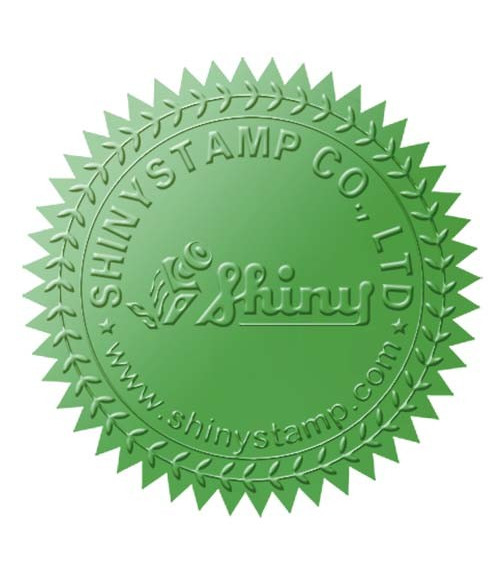 15 Stickers Couleur Verte - Diamètre 5.5cm