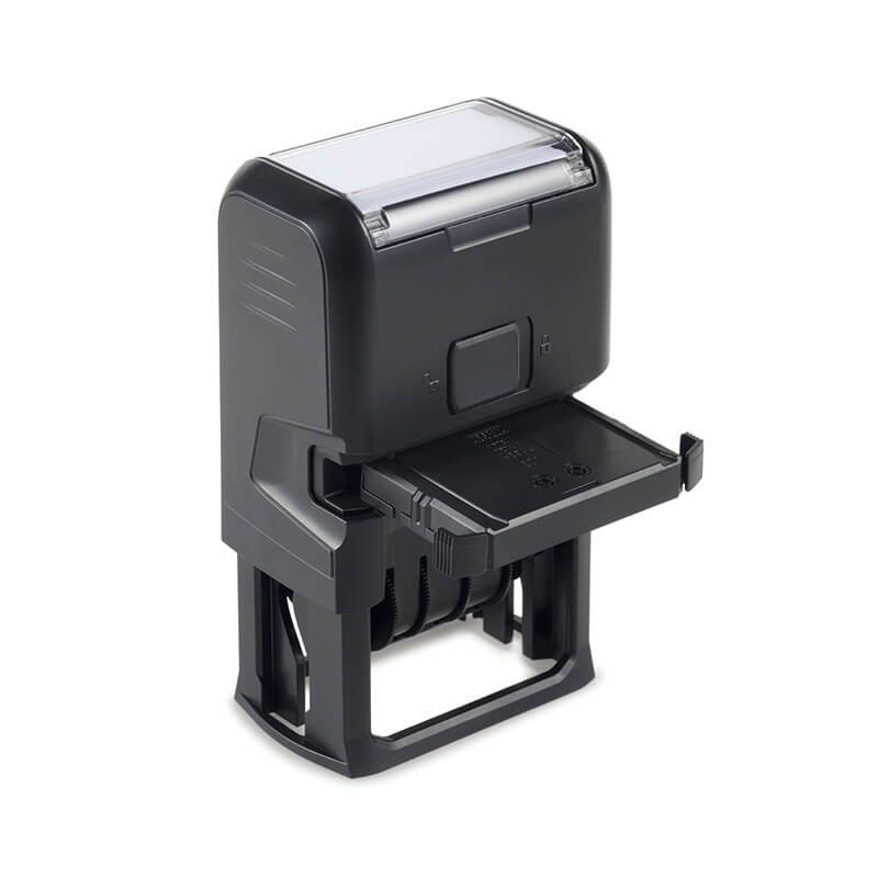 Tampon Dateur Trodat Printy 4750L2 "PAYÉ LE ..." - Encre Bleu/Rouge Automatique - Format 41x24 Mm - Rechargeable
