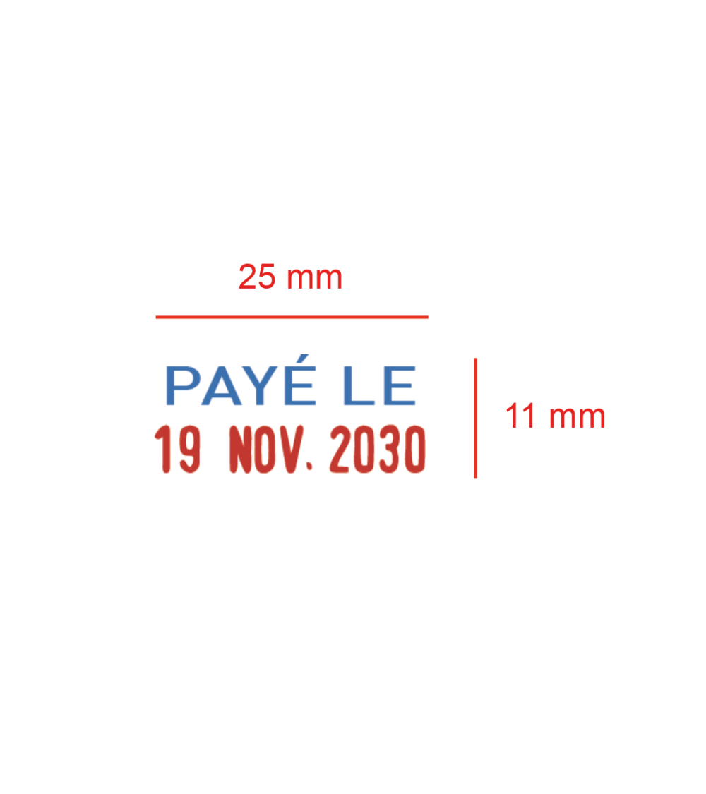 Tampon Dateur PAYE LE + Date Printy 4850L2 Trodat - Bureau Et Organisation