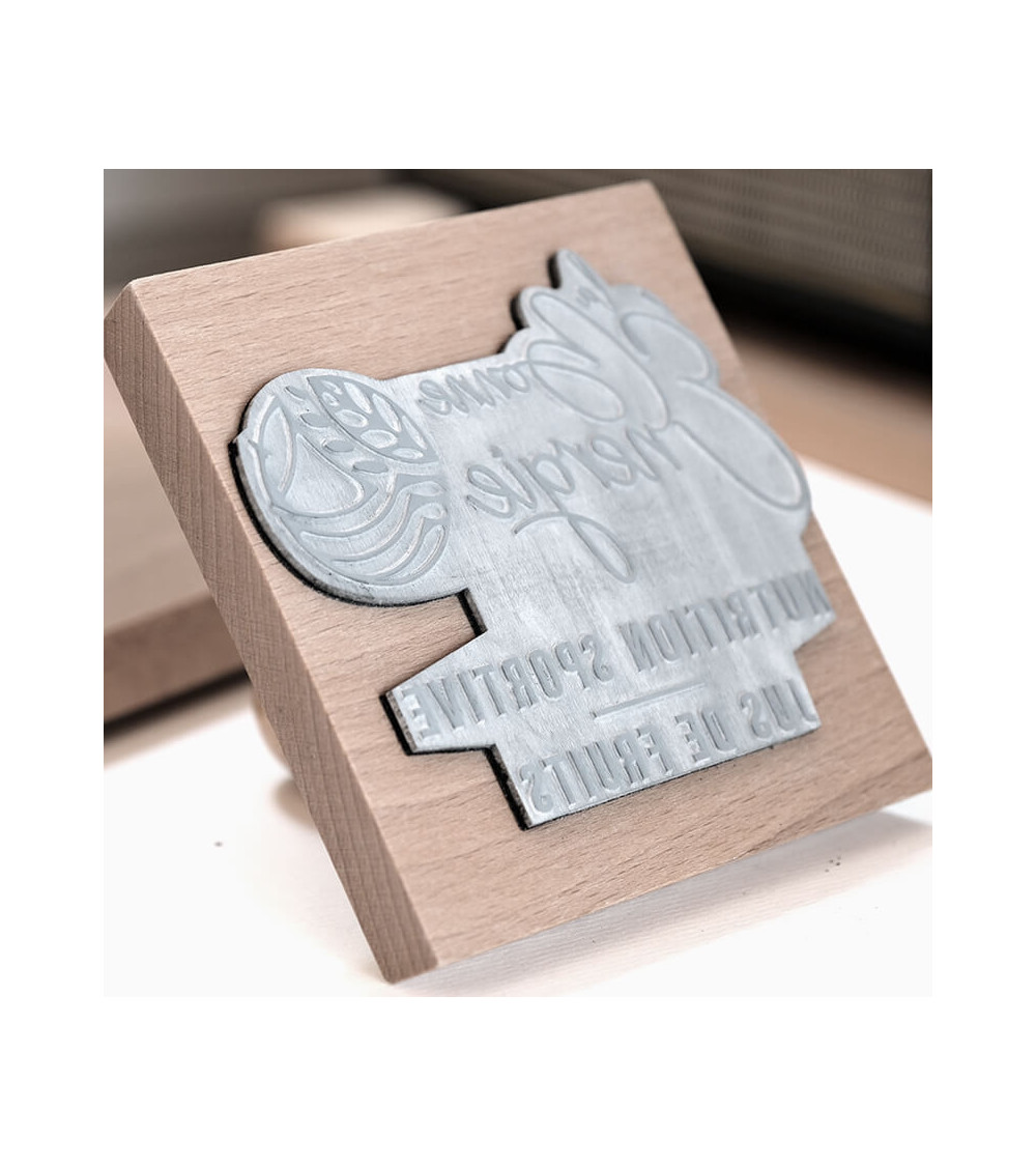 Tampon en Bois Personnalisé - Max. 120 x 120 mm