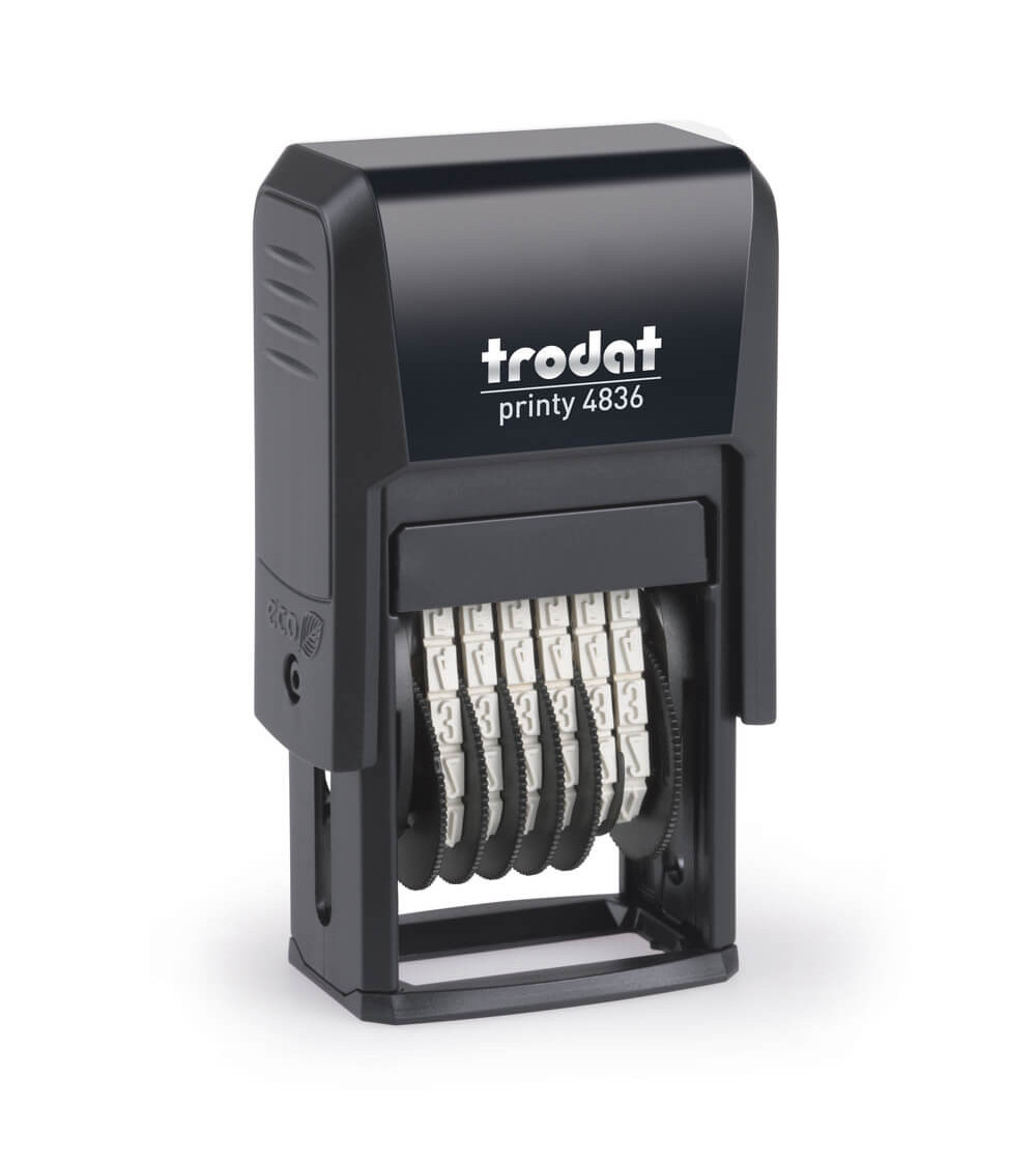 Tampon Numéroteur Trodat, 6 Bandes, 30x3,8mm