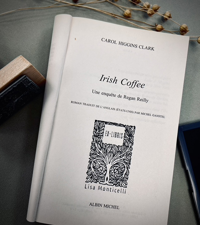 Tampon en Bois Ex-libris "Arbre de vie"