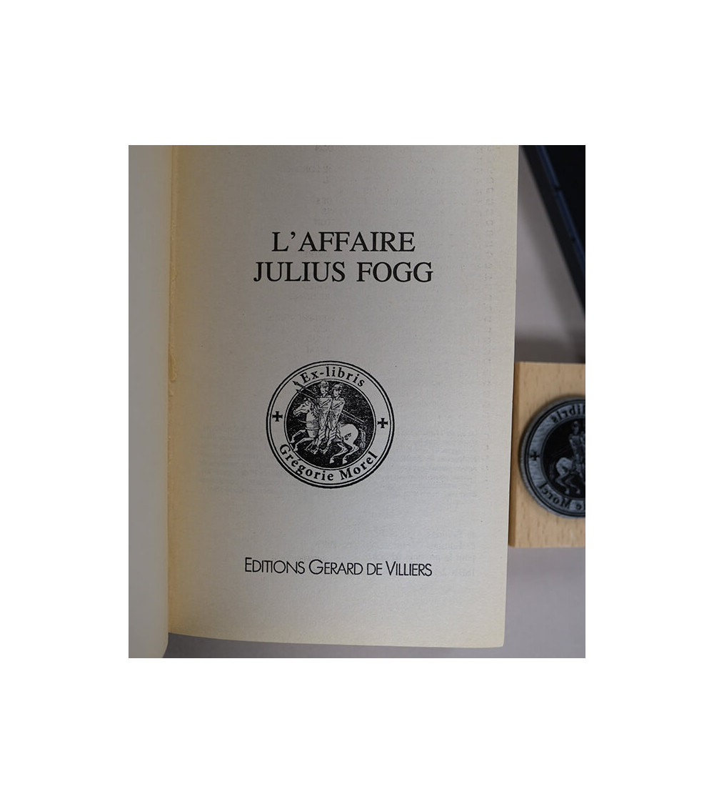 Tampon en Bois Ex-libris "Templiers"