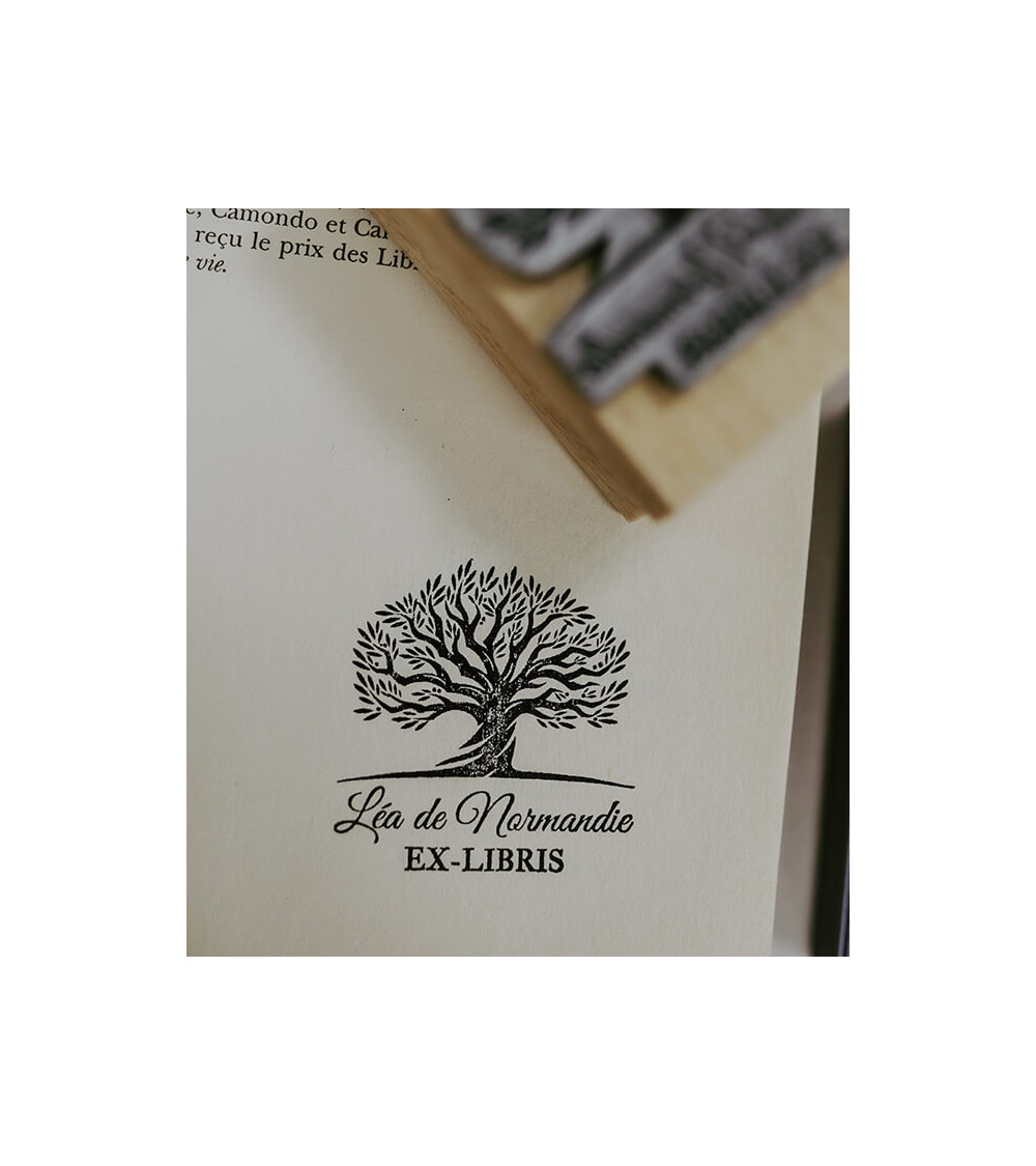 Tampon en Bois Ex-libris "Provence"