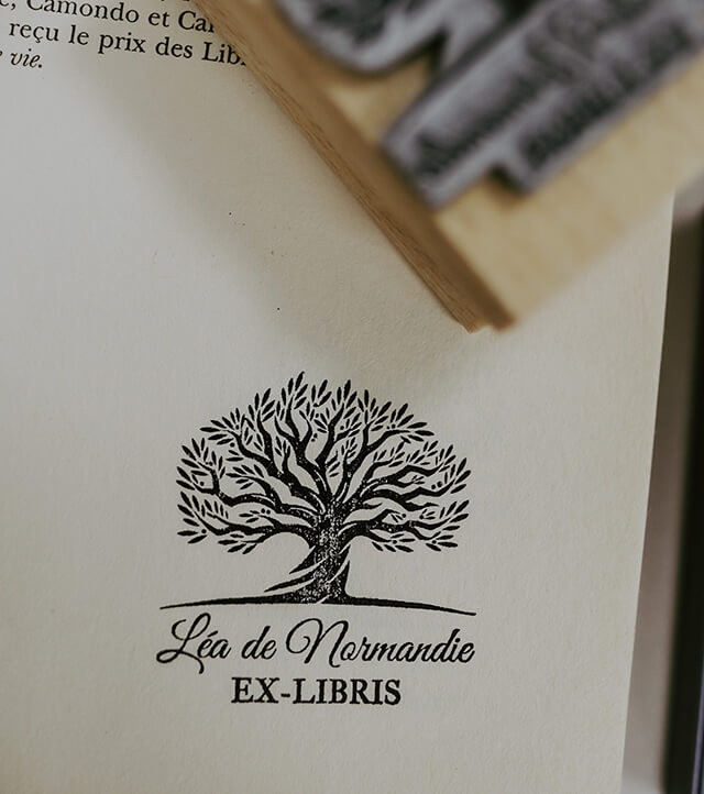 Tampon en Bois Ex-libris "Provence"