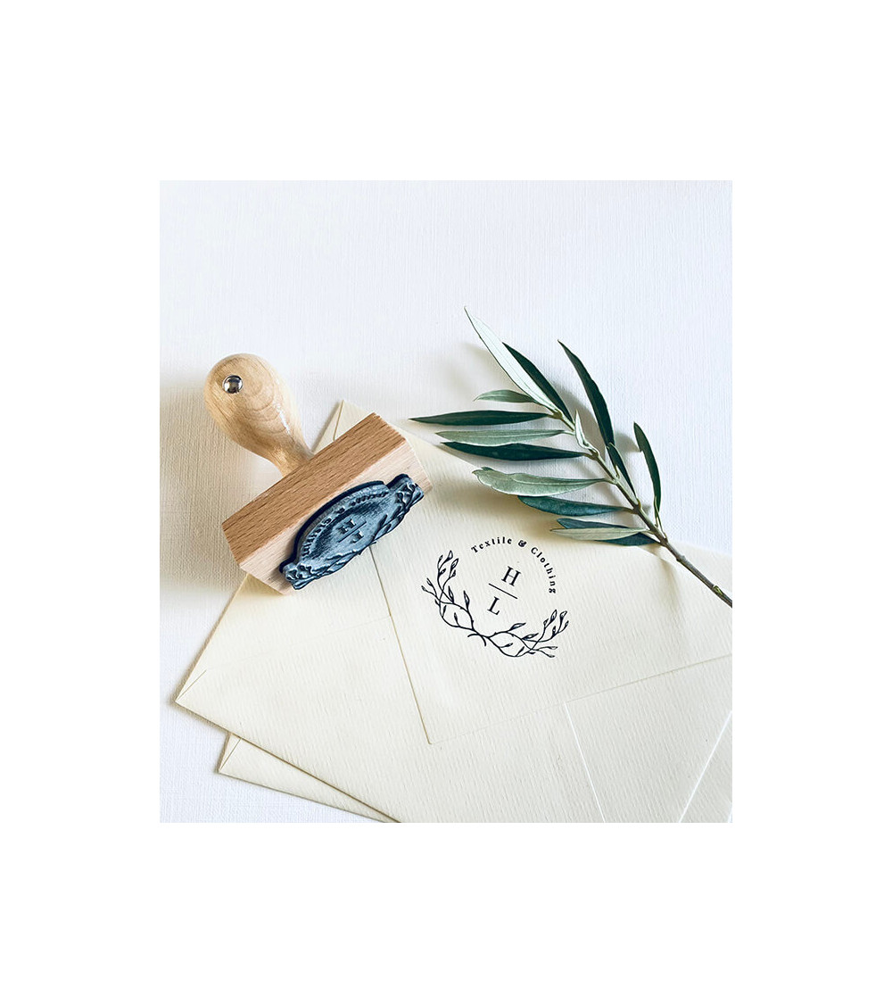 Tampon en Bois Personnalisé taille Maxi. 60 x 40 mm