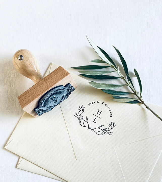 Tampon en Bois Personnalisé taille Maxi. 60 x 40 mm