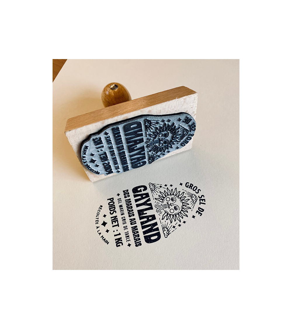 Tampon en Bois Personnalisé - Max. 85 x 50 mm