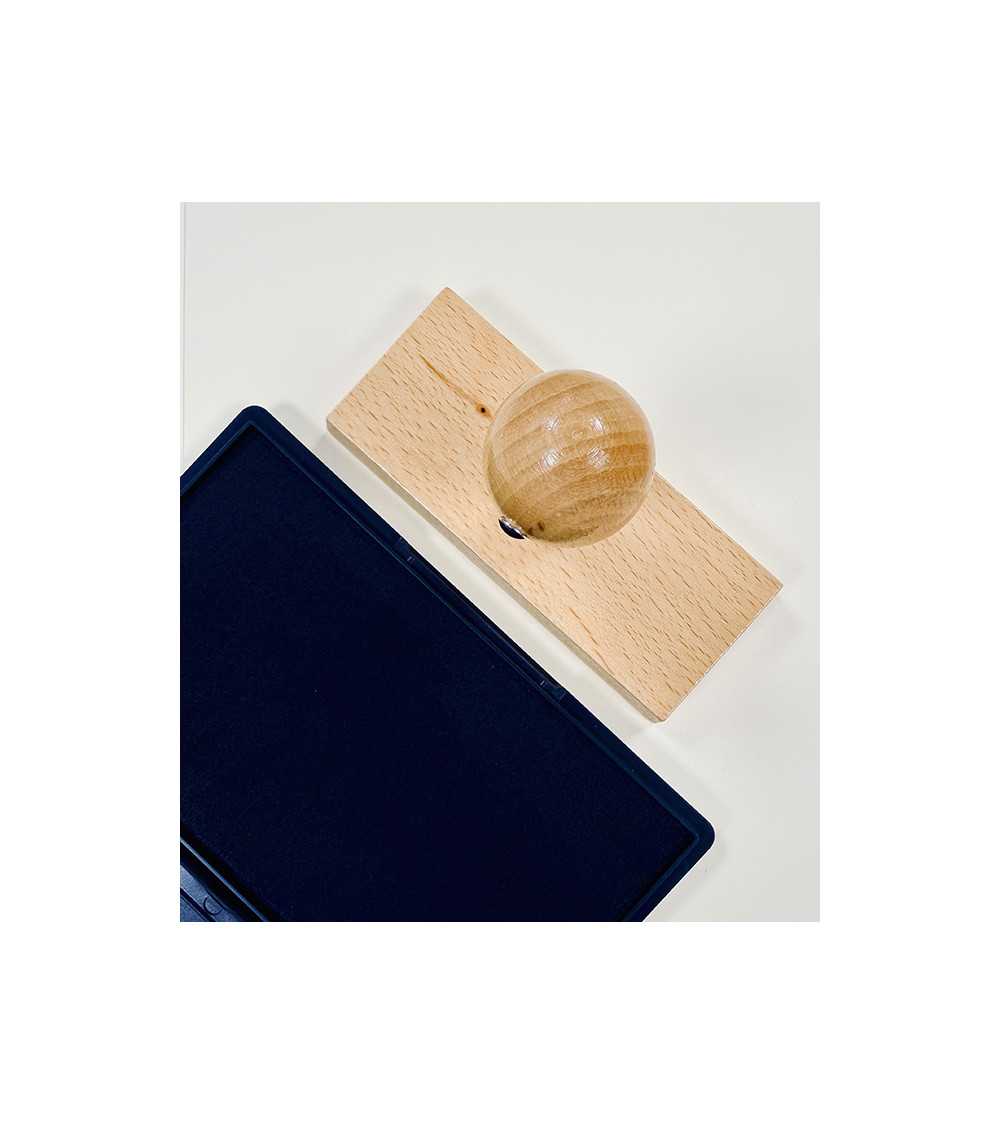 Tampon en Bois Personnalisé - Max. 120 x 50 mm