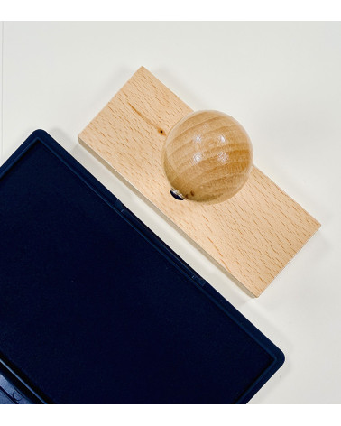 Tampon en Bois Personnalisé - Max. 120 x 50 mm