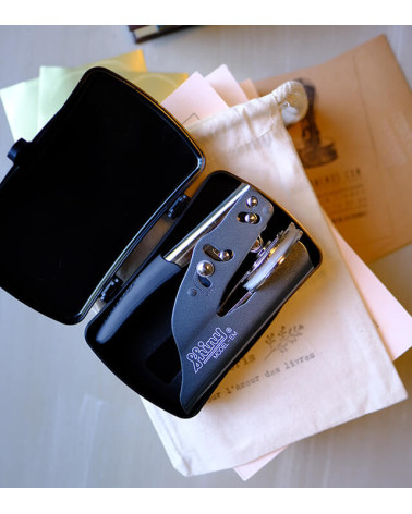 Timbre à sec Ex-libris modèle "Pivoine" - Coffret cadeau