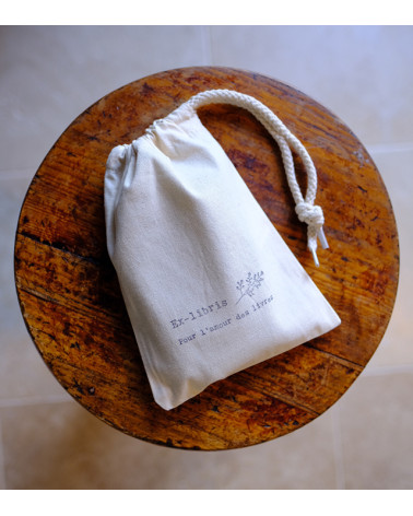 Timbre à sec Ex-libris modèle "Bouquet"