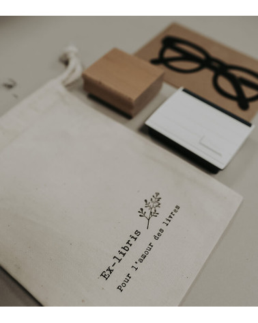 Tampon en Bois Ex-libris "Renard"