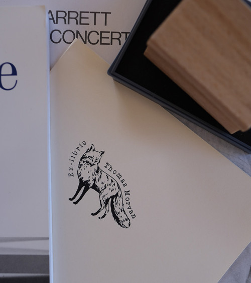 Tampon en Bois Ex-libris "Renard"