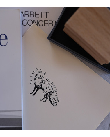 Tampon en Bois Ex-libris "Renard"