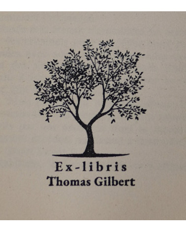 Tampon en Bois Ex-libris "Chêne"