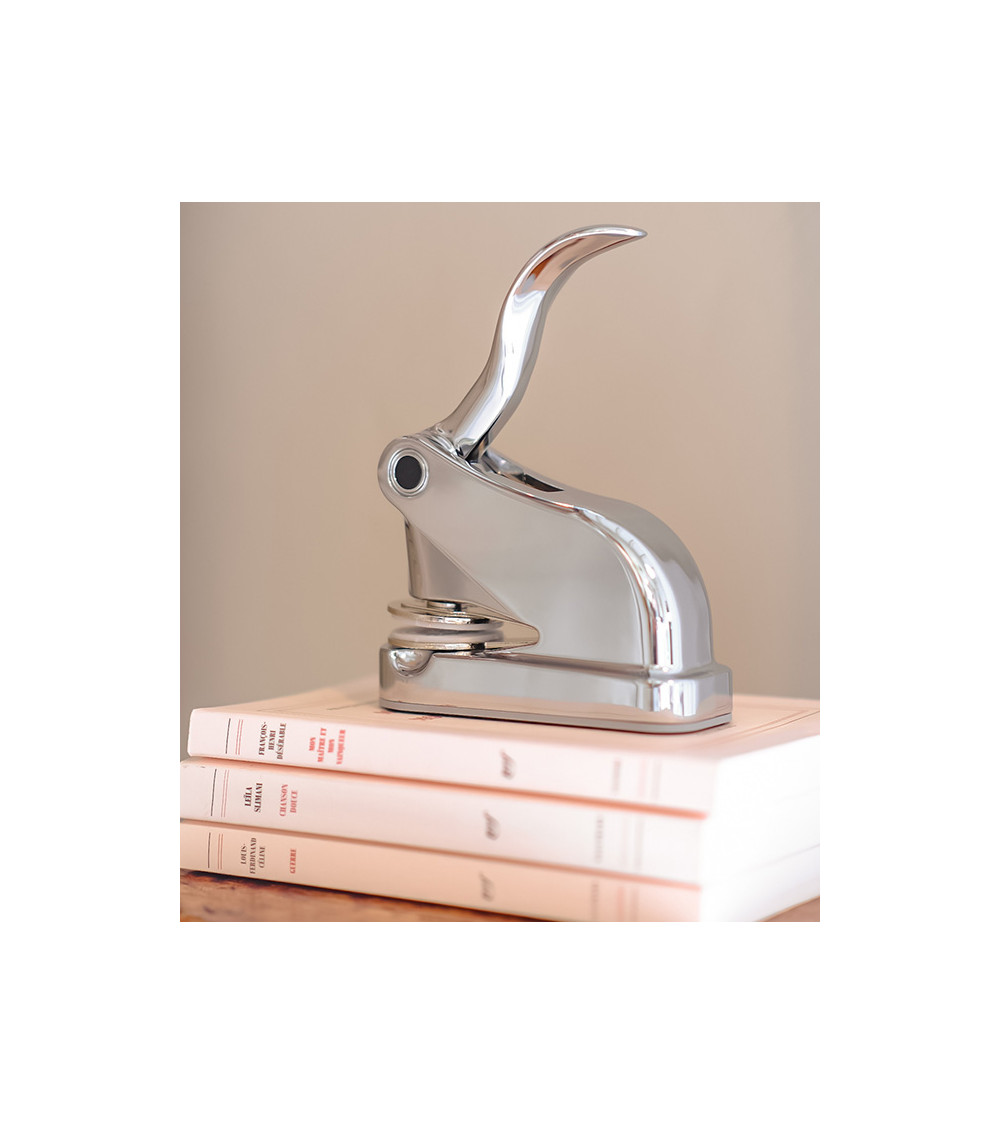 Presse à gaufrer Deluxe Shiny Chrome - Empreinte Maxi. 40 mm Rond