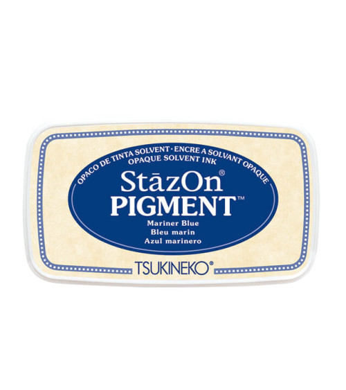 Encreur Stazon Pigment | Bleu Marine |76x35mm