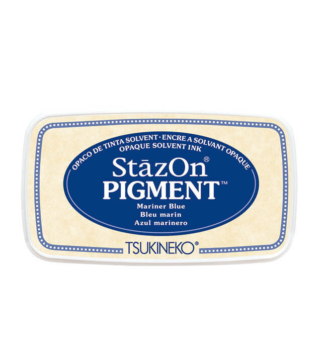 Encreur Stazon Pigment | Bleu Marine |76x35mm