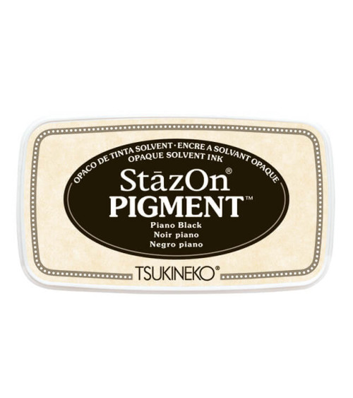 Flacon de Recharge pour Encreur Stazon Pigment | Noir Piano | 15ml