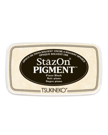 Encreur Stazon Pigment | Piano Black | 76x35mm