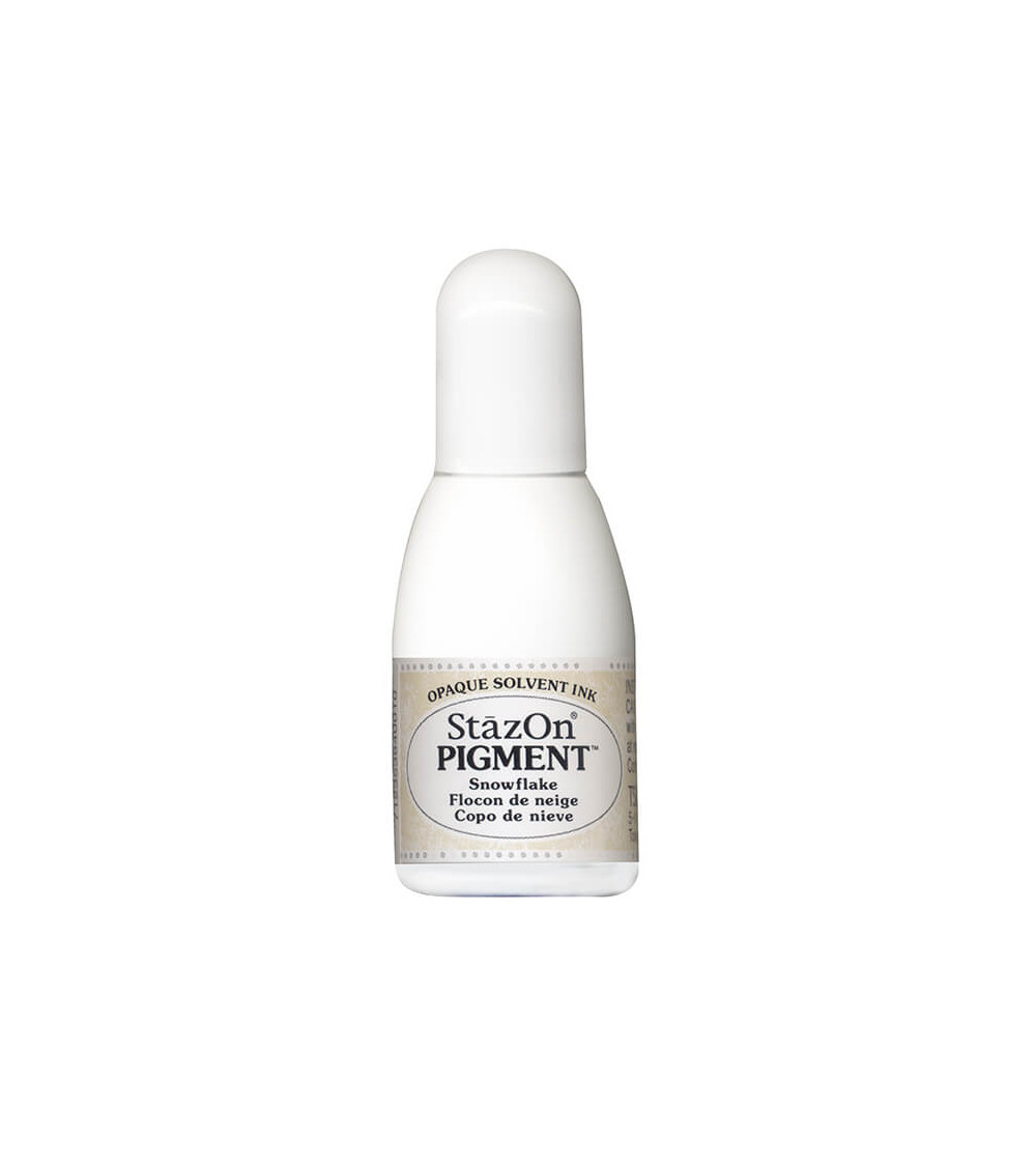 Flacon de Recharge pour Encreur Stazon Pigment | Flocon de Neige | 15ml