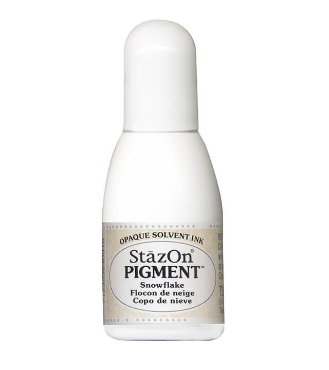 Flacon de Recharge pour Encreur Stazon Pigment | Flocon de Neige | 15ml
