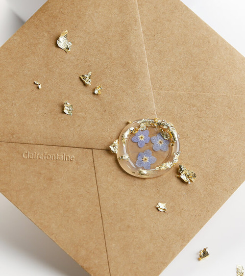 Boîtes feuilles effet Or, Argent, Cuivre, pour carterie créative