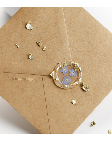 Boîtes feuilles effet Or, Argent, Cuivre, pour carterie créative