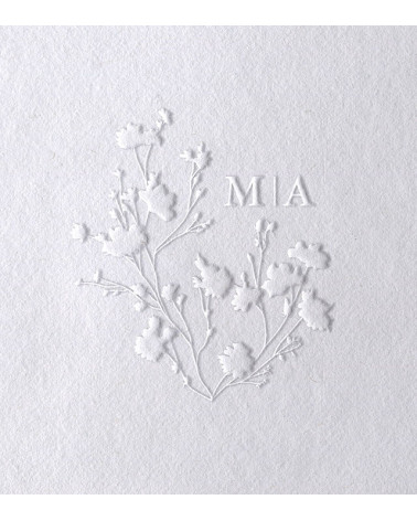 Timbre à Sec Initiales Mariage | N° 5