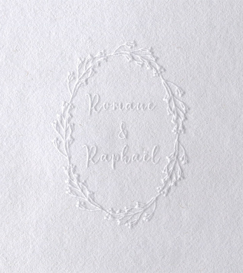 Pince à gaufrer pour personnaliser vos faire-parts et menus de Mariage.