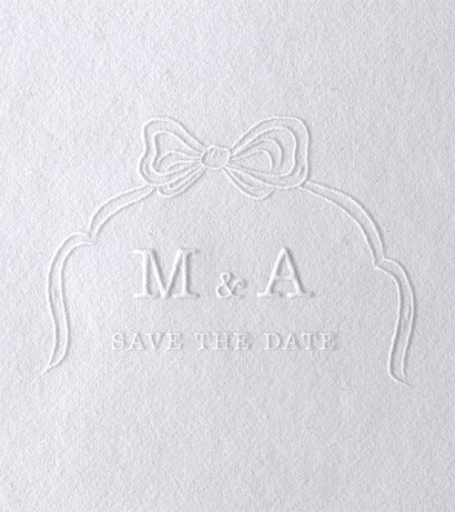 Timbre à Sec Initiales Mariage | N°17