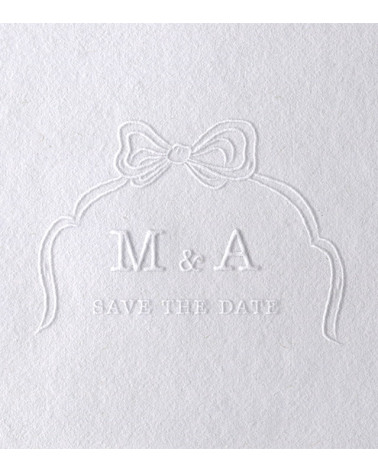 Timbre à Sec Initiales Mariage | N°17