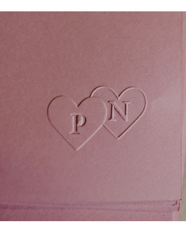 Timbre à Sec Initiales Mariage | N°21