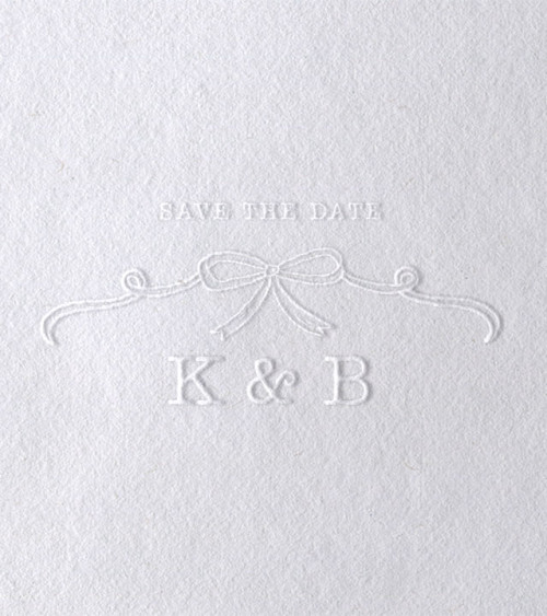 Timbre à Sec Initiales Mariage | N°22