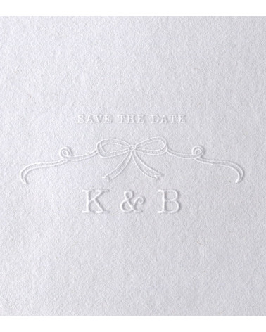 Timbre à Sec Initiales Mariage | N°22