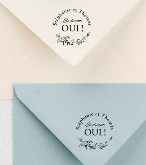 Tampon Mariage prénoms.