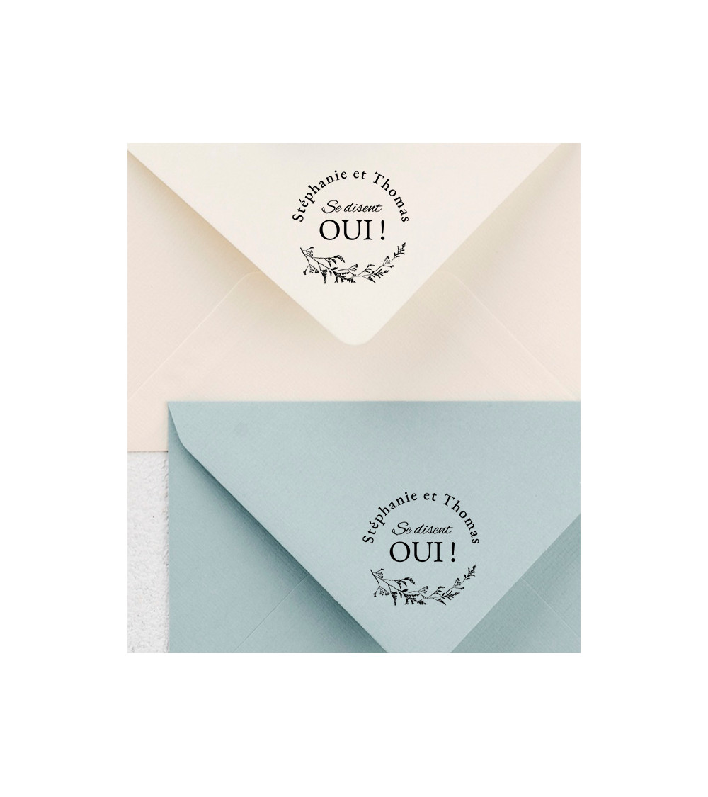 Tampon Mariage prénoms.