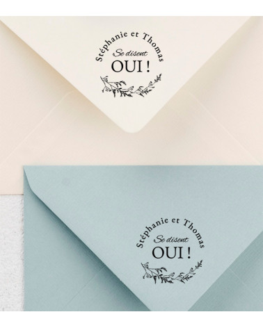 Tampon Mariage prénoms.