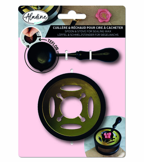 Cuillère Téflon & Réchaud pour Cire à cacheter