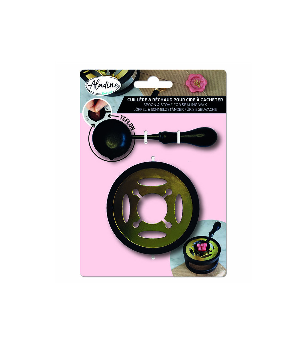 Cuillère Téflon & Réchaud pour Cire à cacheter