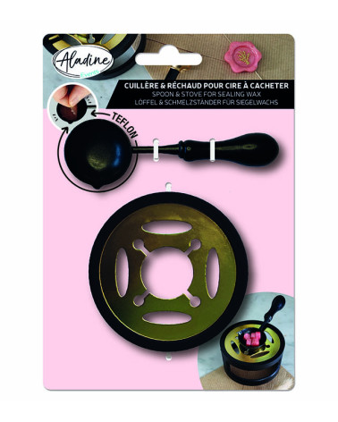 Cuillère Téflon & Réchaud pour Cire à cacheter