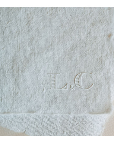 Timbre à Sec Initiales Mariage | N°24