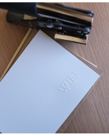 Timbre à Sec Initiales Mariage | N°26