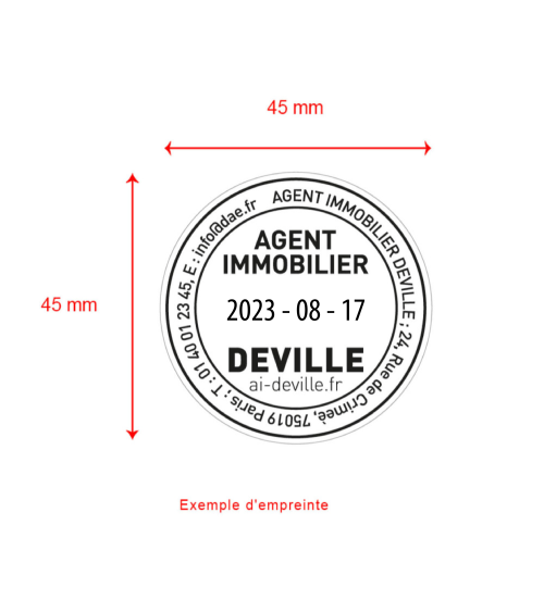 Tampon Dateur Rond Metal Line Trodat 54045