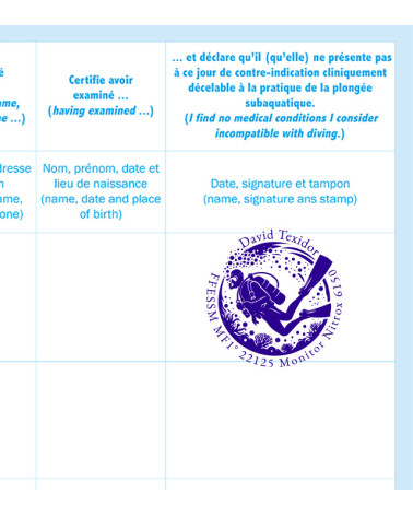 exemple empreinte Tampon Poche COLOP Pocket Stamp R40