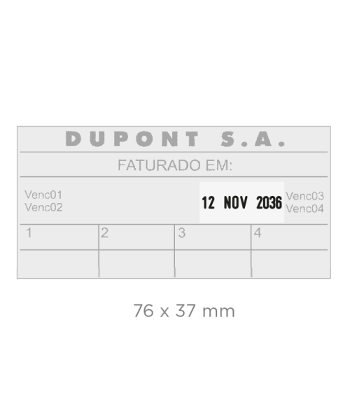 Tampon Dateur Colop Printer 60 Date Droite | 76x37mm