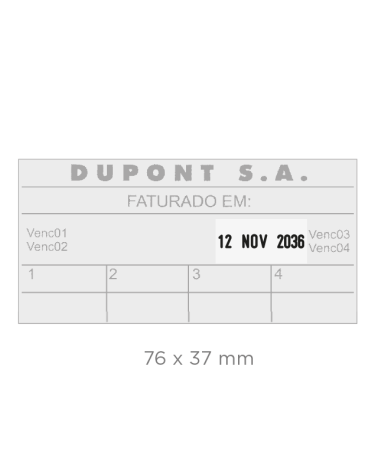 Tampon Dateur Colop Printer 60 Date Droite | Empreinte