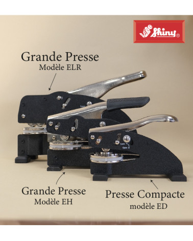 Presse à Gaufrer, Timbre à Sec Shiny ELR , Maxi. 50 mm Rond