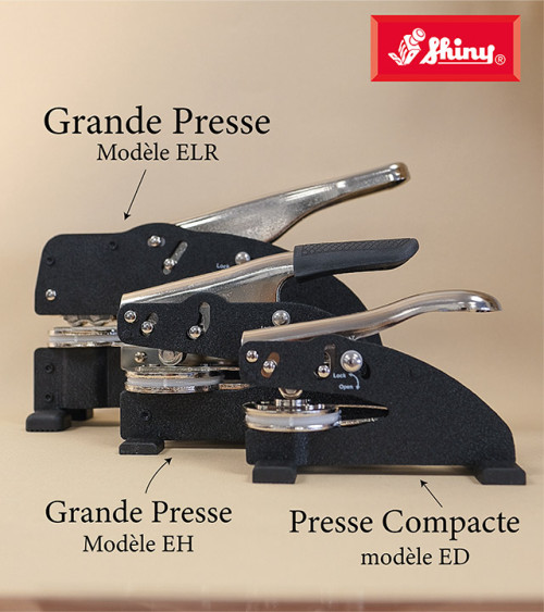 Grande Presse à Gaufrer Shiny EH - Empreinte Maxi. 50x50 mm